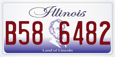 IL license plate B586482