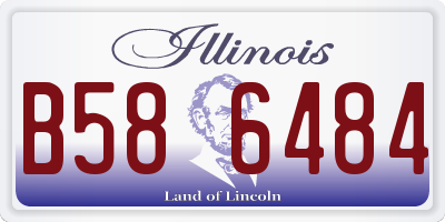 IL license plate B586484
