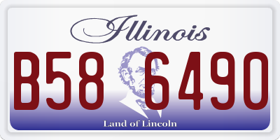IL license plate B586490