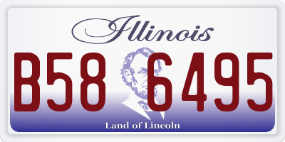 IL license plate B586495
