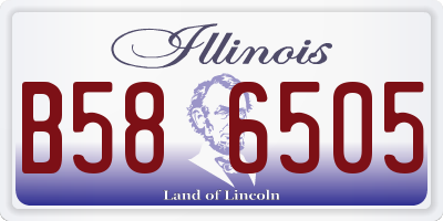 IL license plate B586505