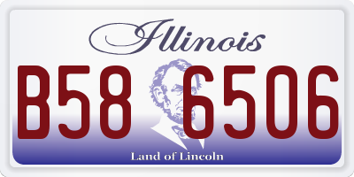 IL license plate B586506
