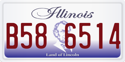 IL license plate B586514