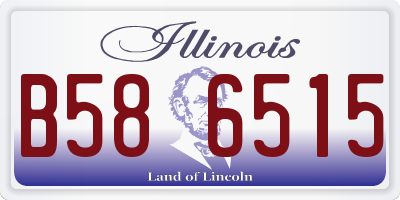 IL license plate B586515