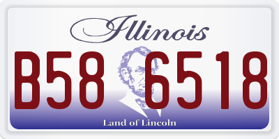 IL license plate B586518