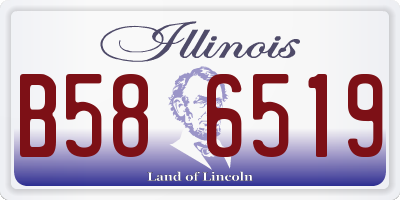 IL license plate B586519