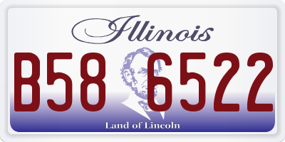 IL license plate B586522