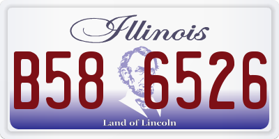 IL license plate B586526