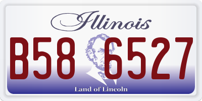 IL license plate B586527