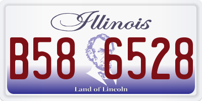 IL license plate B586528