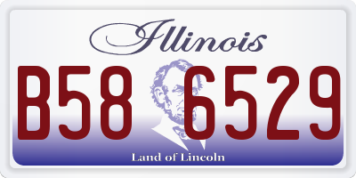 IL license plate B586529