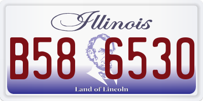 IL license plate B586530