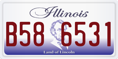 IL license plate B586531