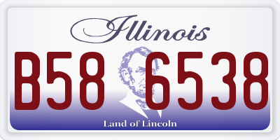 IL license plate B586538