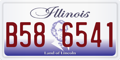IL license plate B586541