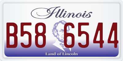 IL license plate B586544