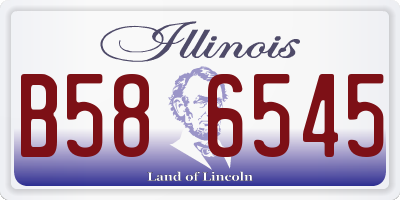 IL license plate B586545