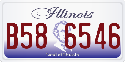 IL license plate B586546