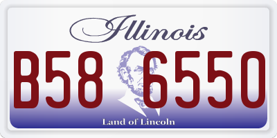 IL license plate B586550