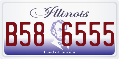IL license plate B586555