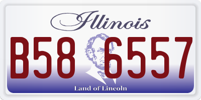 IL license plate B586557