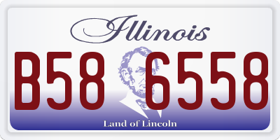 IL license plate B586558