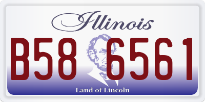 IL license plate B586561