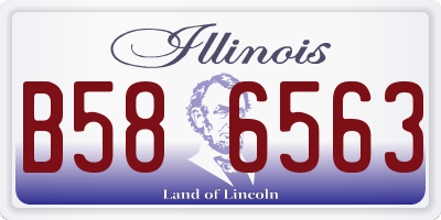 IL license plate B586563