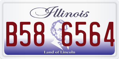 IL license plate B586564