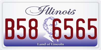 IL license plate B586565