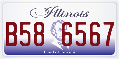 IL license plate B586567