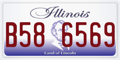 IL license plate B586569