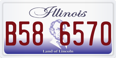 IL license plate B586570