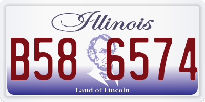 IL license plate B586574
