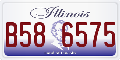IL license plate B586575