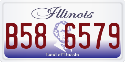 IL license plate B586579