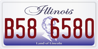 IL license plate B586580