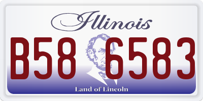 IL license plate B586583