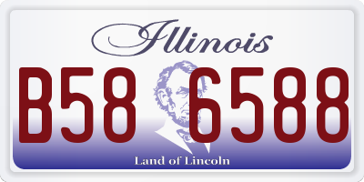 IL license plate B586588