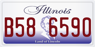 IL license plate B586590