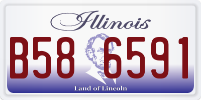 IL license plate B586591