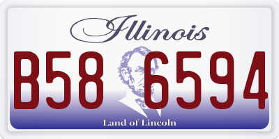 IL license plate B586594
