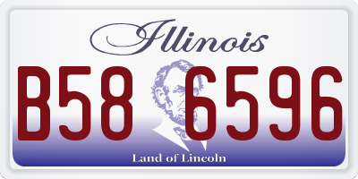 IL license plate B586596