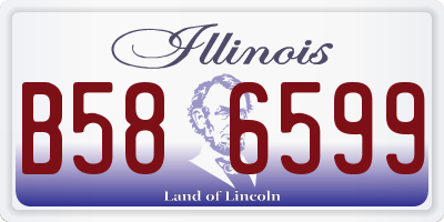 IL license plate B586599