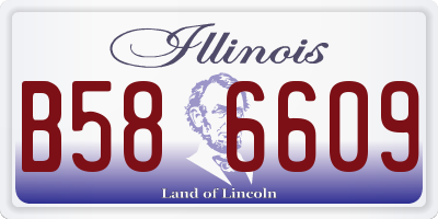 IL license plate B586609