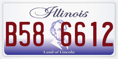 IL license plate B586612