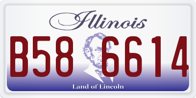 IL license plate B586614