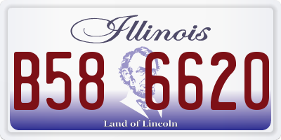IL license plate B586620