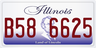 IL license plate B586625