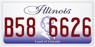IL license plate B586626